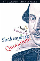 The Arden Dictionary of Shakespeare Quotations (Armstrong Jane)(Paperback)