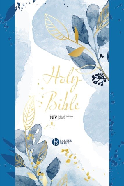 NIV Larger Print Blue Soft-tone Bible with Zip (Version New International)(Paperback / softback)