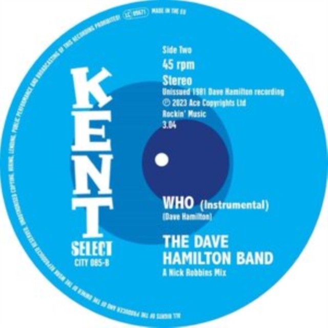 Who/Who (Instrumental) (Jackie Dee/Dave Hamilton Band) (Vinyl / 7