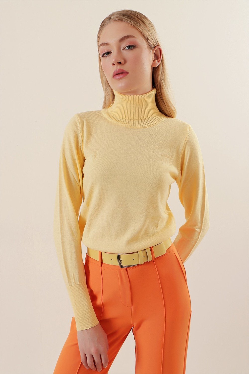 Bigdart Sweater - Yellow - Regular fit