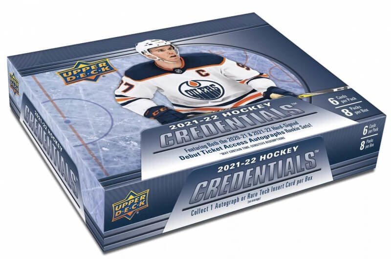 2021-2022 NHL Upper Deck Credentials Hockey Hobby Box