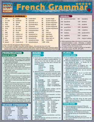 French Grammar (Romero Dora)(Fold-out book or chart)