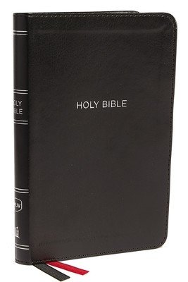 NKJV, Thinline Bible, Compact, Imitation Leather, Black, Red Letter Edition (Thomas Nelson)(Imitation Leather)