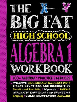 The Big Fat High School Algebra 1 Workbook: 400+ Algebra 1 Practice Exercises (Workman Publishing)(Paperback)