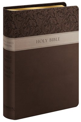 Large Print Wide Margin Bible-KJV (Hendrickson Publishers)(Imitation Leather)