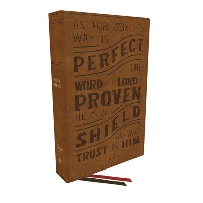 Nkjv, Personal Size Reference Bible, Verse Art Cover Collection, Leathersoft, Tan, Red Letter, Thumb Indexed, Comfort Print: Holy Bible, New King Jame (Thomas Nelson)(Imitation Leather)