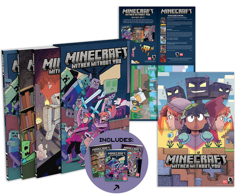 Minecraft: Wither Without You Boxed Set (Graphic Novels) (Gudsnuk Kristen)(Paperback)