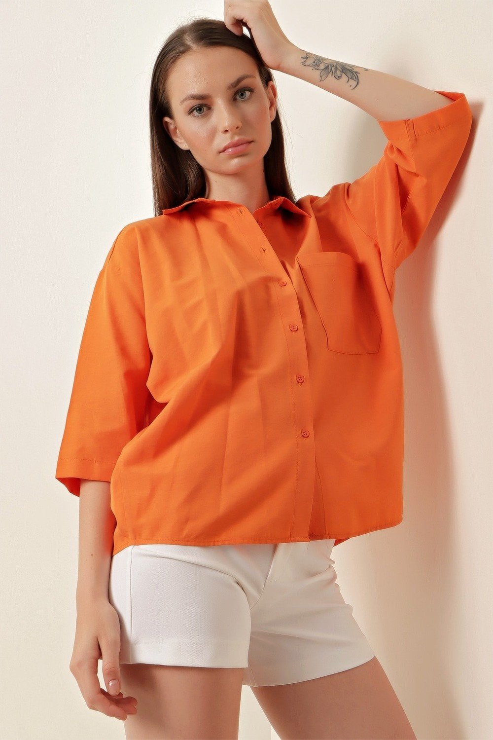 Bigdart Shirt - Orange - Oversize