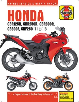 Honda Cbr125r, Cbr250r, Cbr300$, Cb300f & Crf250, '11 to '18: '11 to '18 (Editors of Haynes Manuals)(Paperback)