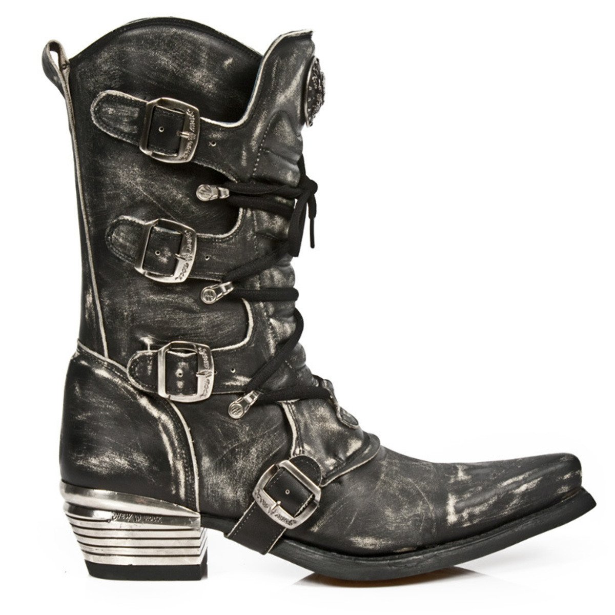 boty kožené dámské - WEST NEGRO ACERO VINTAGE RASPADO - NEW ROCK - M.7993-S3 39