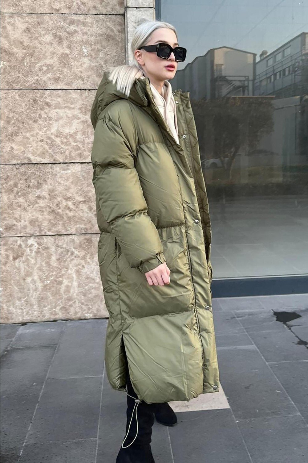 Madmext Winter Jacket - Khaki - Puffer