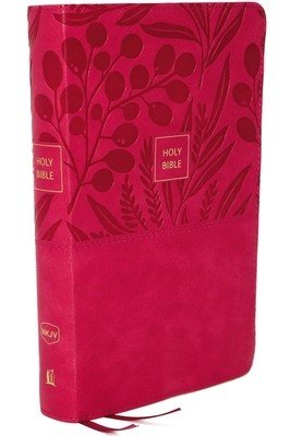 Nkjv, Reference Bible, Personal Size Large Print, Leathersoft, Pink, Thumb Indexed, Red Letter Edition, Comfort Print: Holy Bible, New King James Vers (Thomas Nelson)(Imitation Leather)