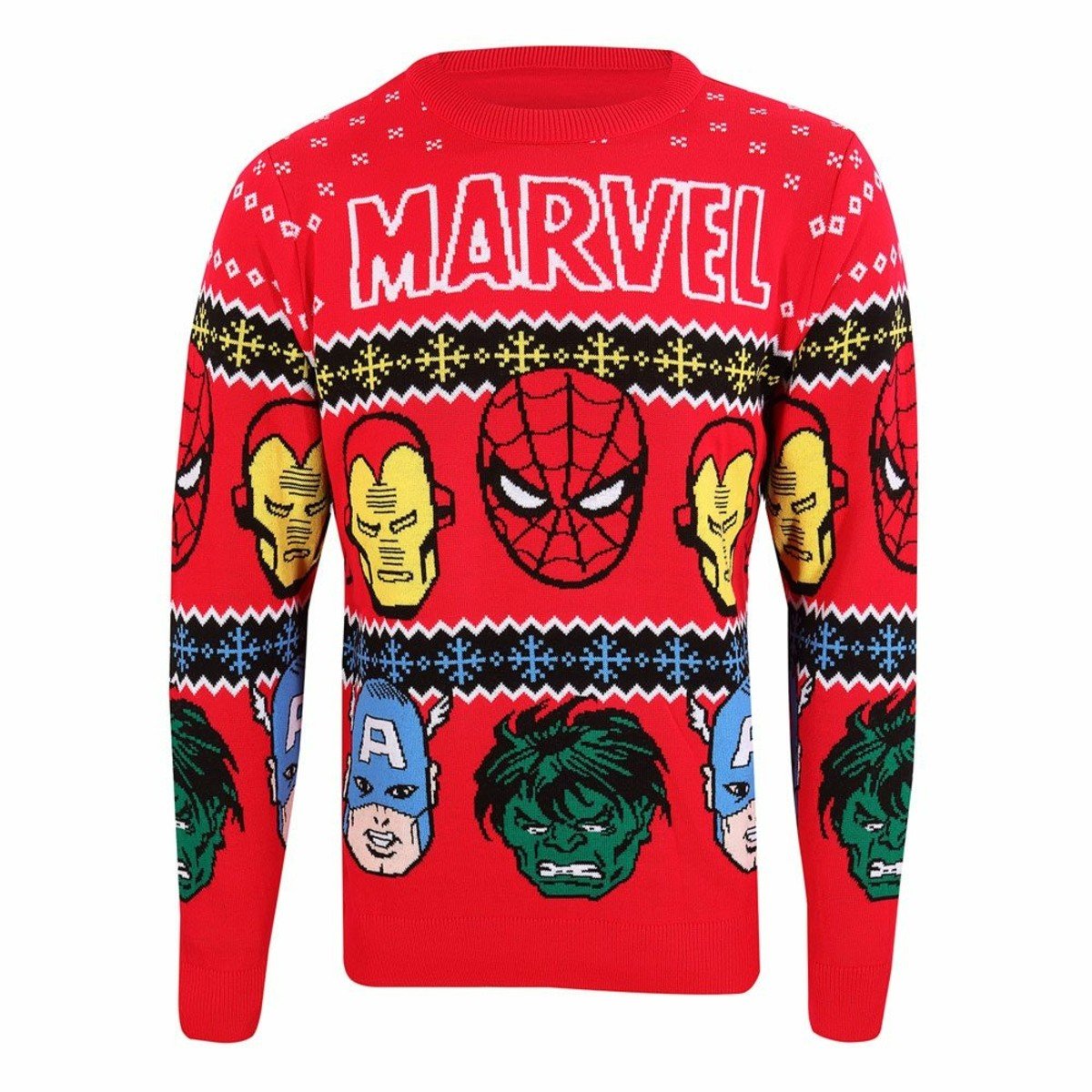 svetr pánské Marvel Comics - Christmas Jumper Face's - NNM - KT-MARC-013 S