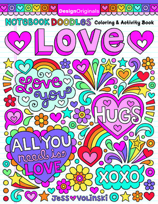 Notebook Doodles Love: Coloring & Activity Book (Volinski Jess)(Paperback)