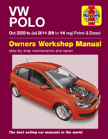 VW Polo Petrol And Diesel (Oct 09 - Jul 14) 59 To 14 (Gill Peter)(Paperback / softback)