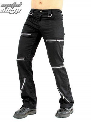 kalhoty pánské Black Pistol - Destroy Pants Denim Black - B-1-20-001-00 26