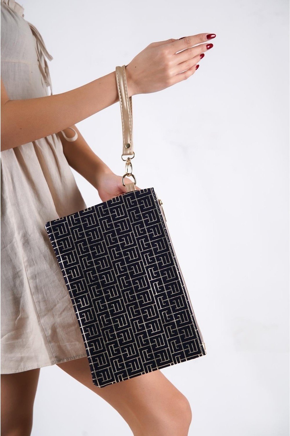 Capone Outfitters Clutch - Dark blue - Plain