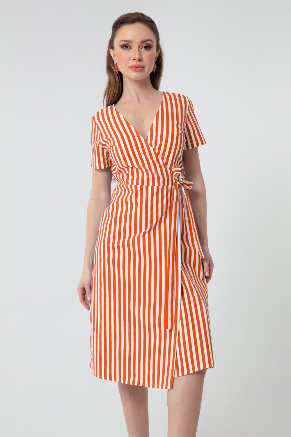 Lafaba Dress - Orange - Wrapover