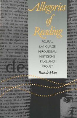 Allegories of Reading: Figural Language in Rousseau, Nietzsche, Rilke, and Proust (de Man Paul)(Paperback)