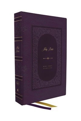 KJV Bible, Giant Print Thinline Bible, Vintage Series, Leathersoft, Purple, Red Letter, Comfort Print: King James Version (Thomas Nelson)(Imitation Leather)