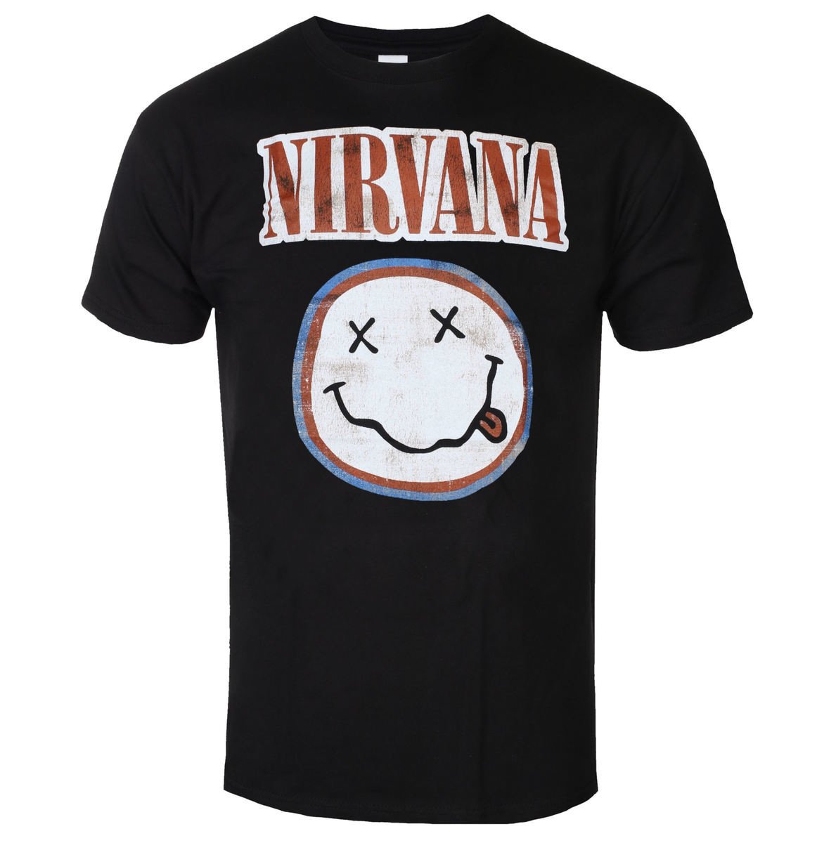 Tričko metal Nirvana - Distressed Logo - ROCK OFF - NIRVTS01MB S