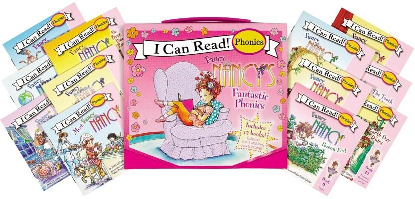 Fancy Nancy's 12-Book Fantastic Phonics Fun!: Includes 12 Mini-Books Featuring Short and Long Vowel Sounds (O'Connor Jane)(Paperback)