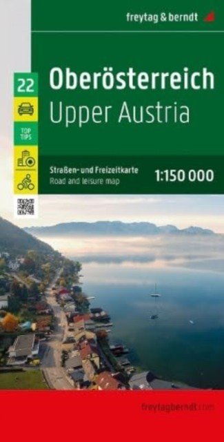 Upper Austria, Road and Leisure Map 1:150.000, - Top 10 Tips with Cycle Paths(Sheet map, folded)