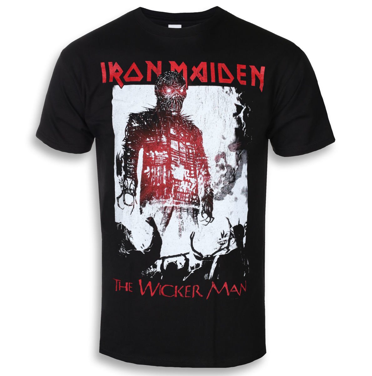 Tričko metal Iron Maiden - The Wicker Man Smoke - ROCK OFF - IMTEE80MB XXL