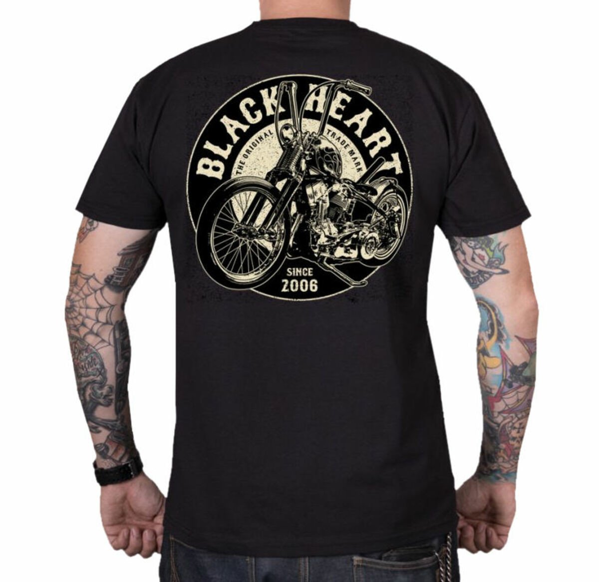 tričko - CHOPPER KING - BLACK HEART - 9922 M