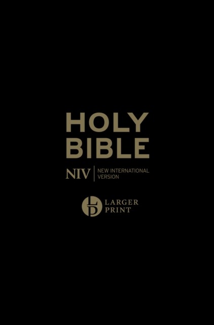 NIV Larger Print Personal Black Leather Bible (Version New International)(Paperback / softback)