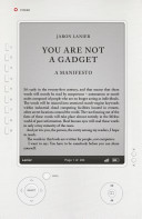 You Are Not A Gadget - A Manifesto (Lanier Jaron)(Paperback / softback)
