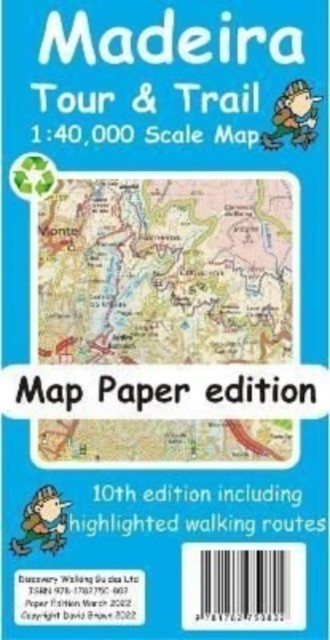 Madeira Tour and Trail Map paper edition (Brawn David)(Sheet map, folded)