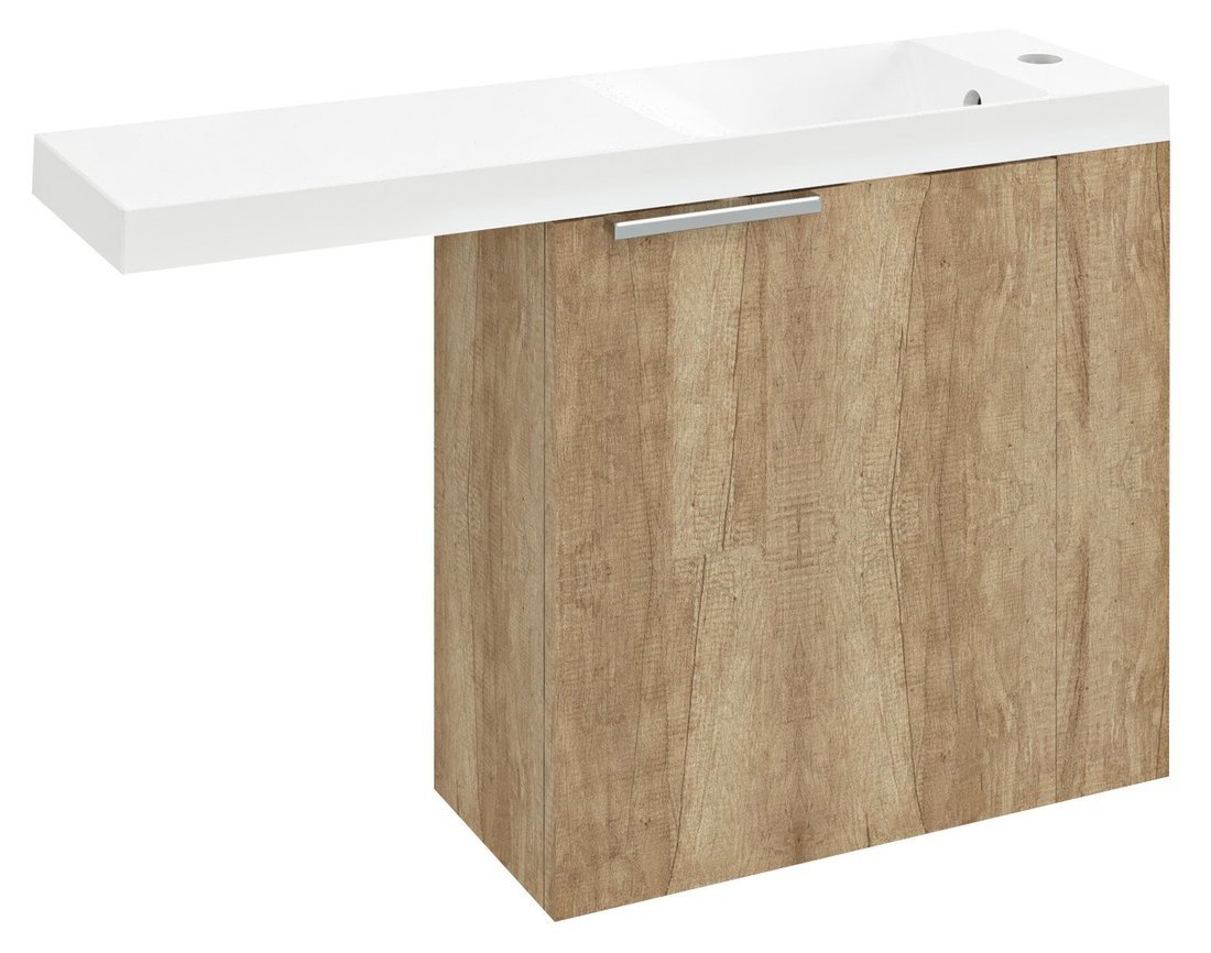 Sapho LATUS VI umyvadlová skříňka 50x50x22cm, pravá, dub alabama
