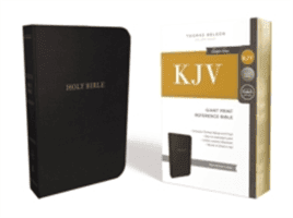KJV, Reference Bible, Giant Print, Bonded Leather, Black, Red Letter Edition (Thomas Nelson)(Bonded Leather)