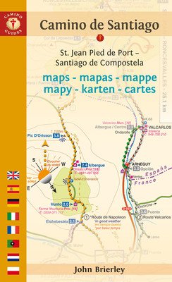 Camino de Santiago Maps (Camino Francs): St. Jean Pied de Port - Santiago de Compostela (Brierley John)(Paperback)