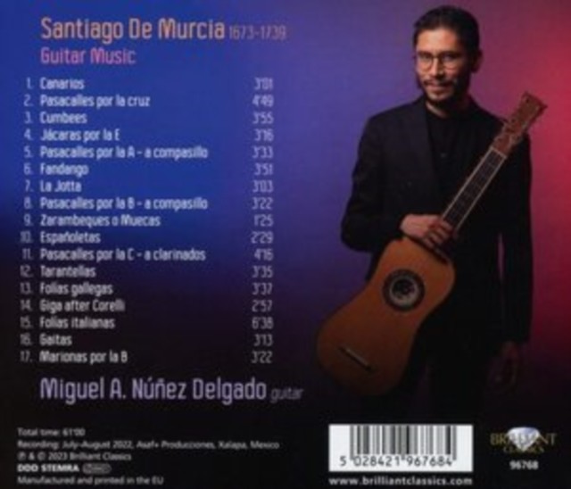 Santiago De Murcia: Guitar Music (CD / Album (Jewel Case))