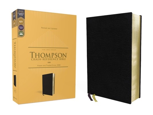 Kjv, Thompson Chain-Reference Bible, European Bonded Leather, Black, Red Letter, Comfort Print (Thompson Frank Charles)(Bonded Leather)