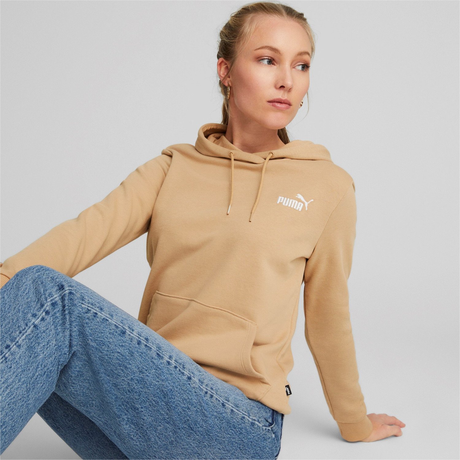 Puma ESS+ Embroidery Hoodie Dámská mikina US S 848332-89