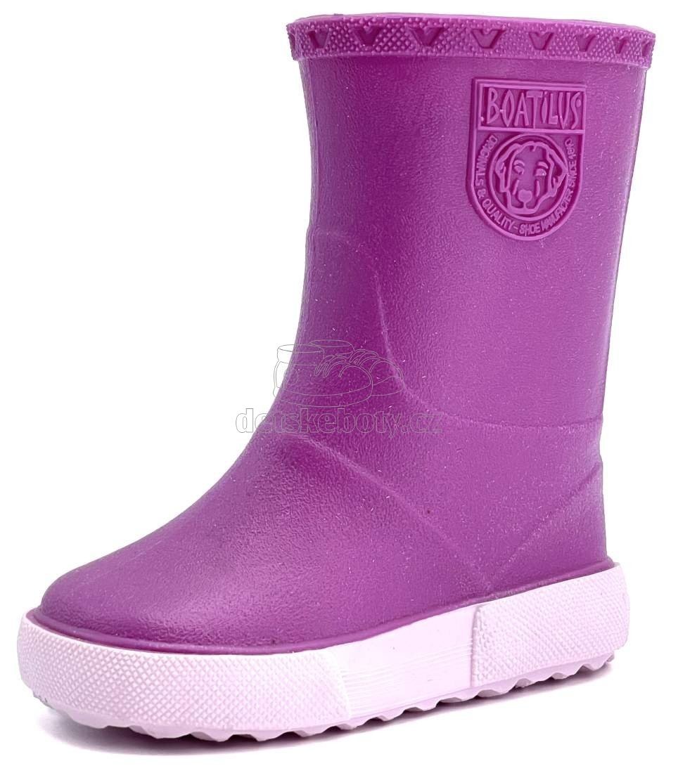 Dětské holinky Boatilus Nautic fuxia/růžová Velikost: 23
