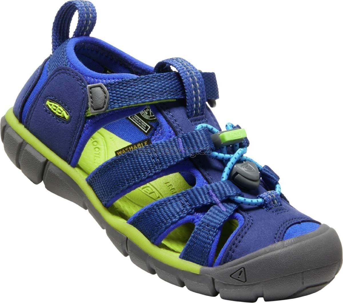 Dětské sandály Keen Seacamp II CNX CHILDREN blue depths/chartreuse Velikost: 27-28