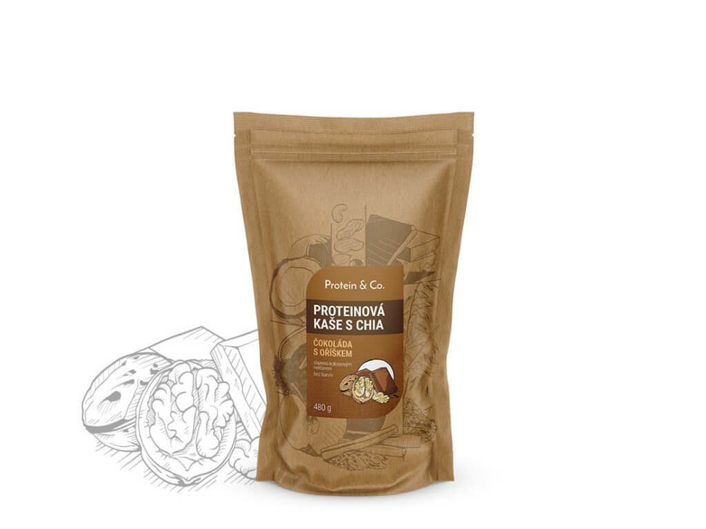 ProteinaCO Proteinová kaše s CHIA - čokoláda s oříškem