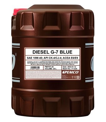 Pemco Diesel G-7 E6/E9 10W-40 20L