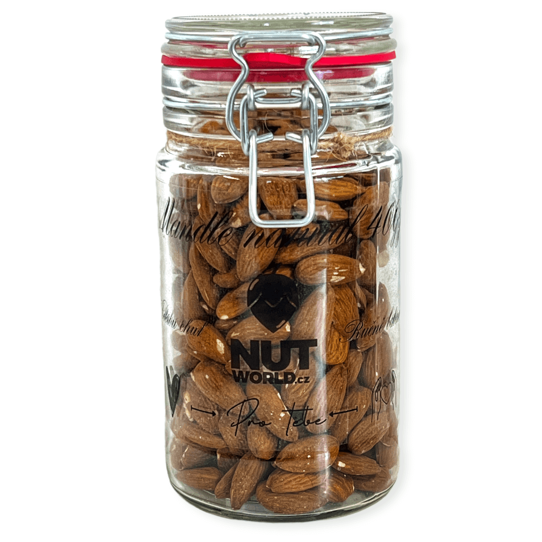 Nutworld.cz Mandle Natural výběrové v  patentní sklenici 400g