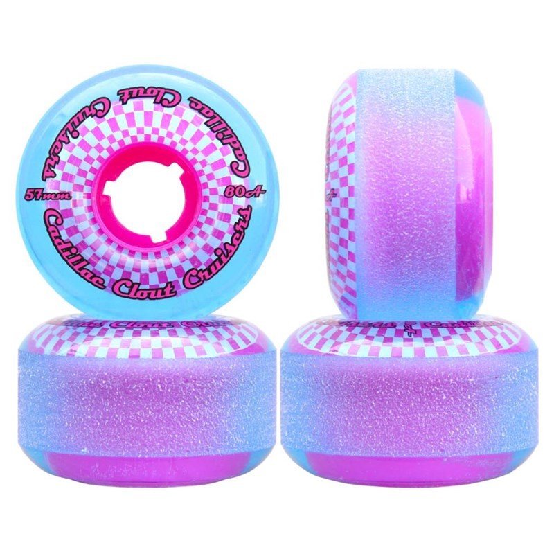 kolečka CADILAC WHEELS - Cadillac Clout 80A Cruiser Skateboard Wheels 4-Pack (BLUE)