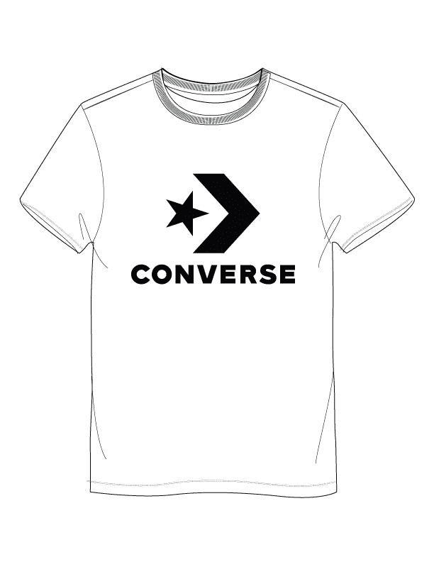 converse GO-TO STAR CHEVRON TEE Unisex tričko US L 10024067-A02