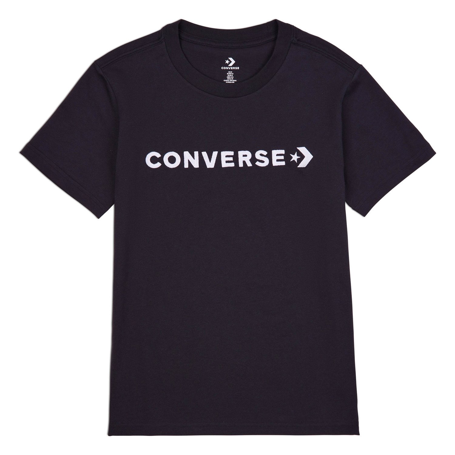 converse GLOSSY WORDMARK TEE Dámské tričko US L 10023720-A01