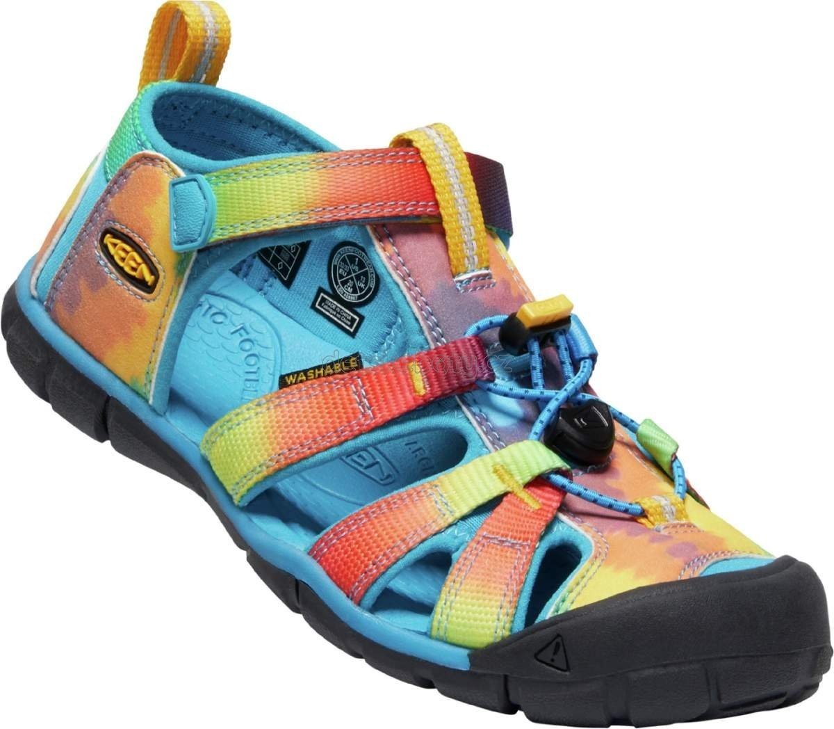 Dětské sandály Keen Seacamp II CNX YOUTH vivid blue/original tie dye Velikost: 35