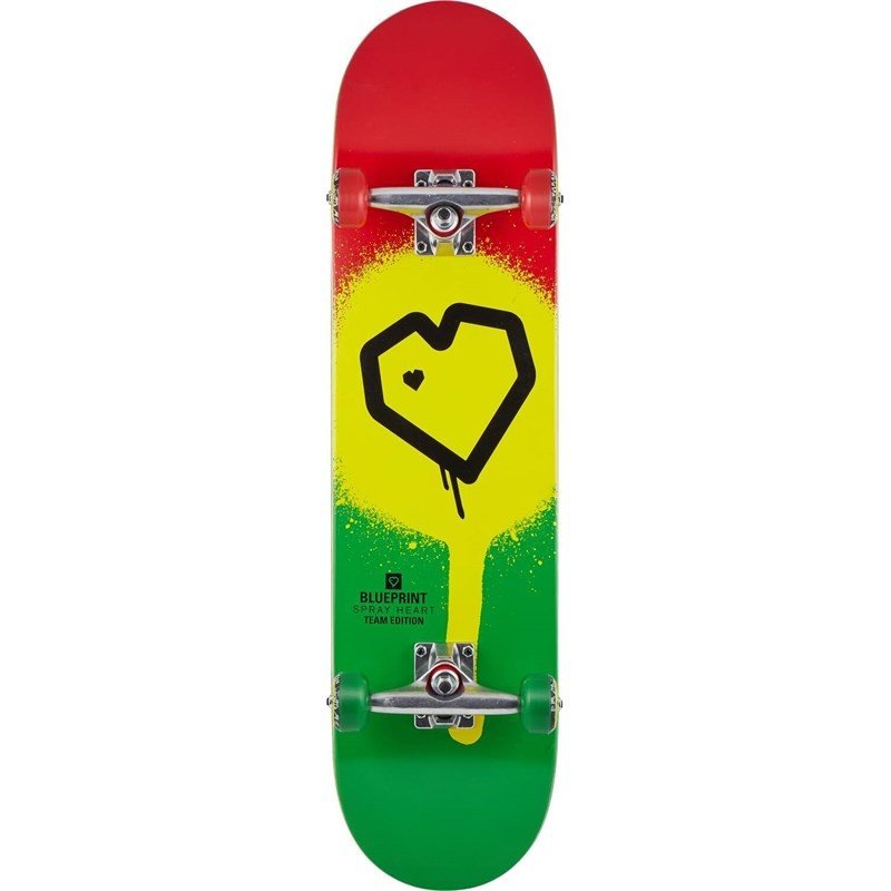 komplet BLUEPRINT - Blueprint Spray Heart V2 Complete Skateboard (MULTI1533)