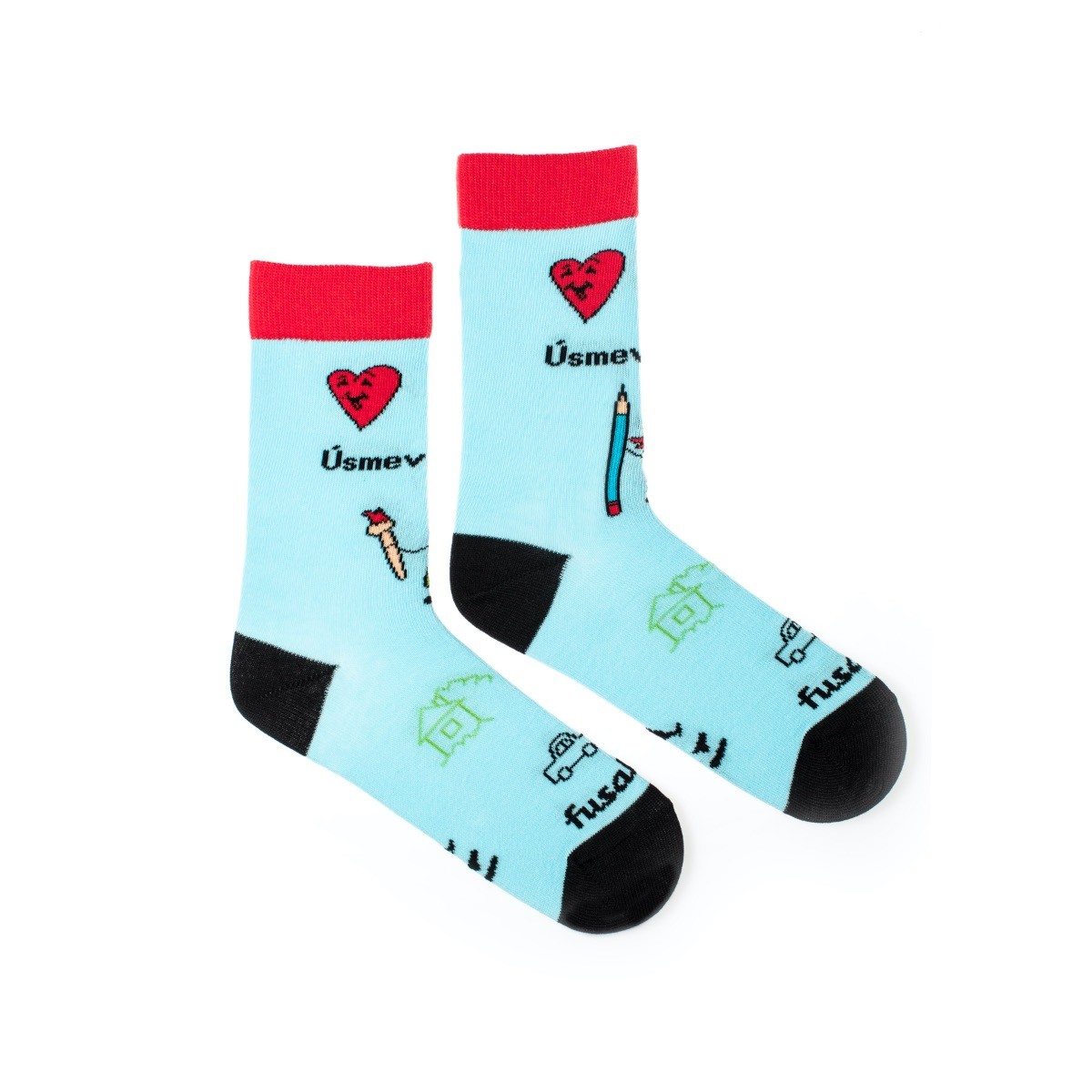 Dětské ponožky Úsměv jako dar Dětičky blankytné Fusakle