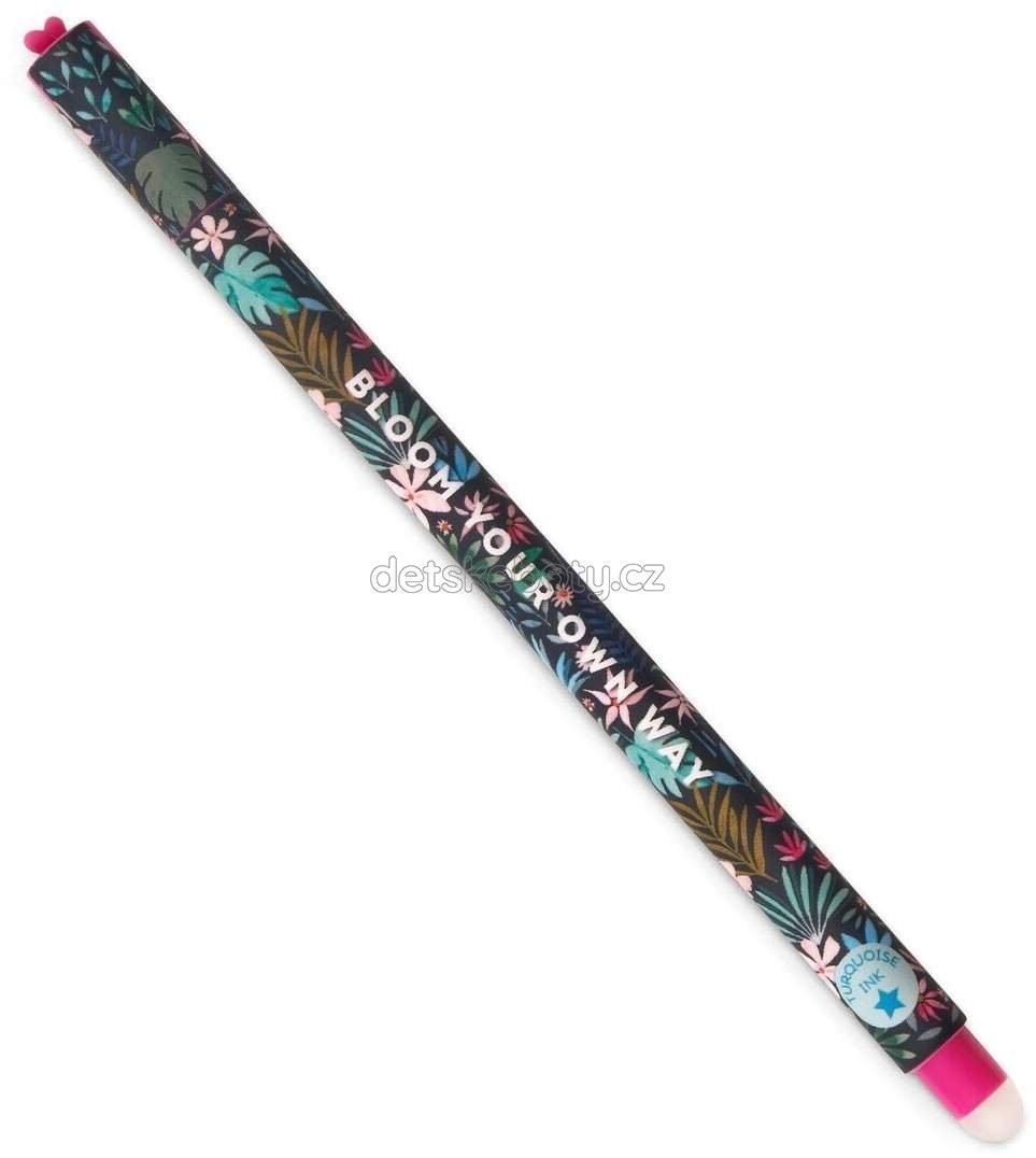 Gumovatelné pero Legami Erasable Pen - Flora - Turquoise